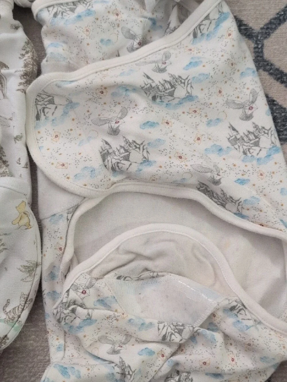 Lot of 5 Baby 0-3 Month Swaddles - Harry Potter, Winnie The Pooh, Kea Babies